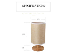 将图片加载到图库查看器,Simple Modern Table Lamp Bedroom Study Bedside Lamp 5V-220v Dimming Solid Wood Creative Birthday Gift Night Light Decorative Table Lamp Cute Study Lamps for Bedroom Décor