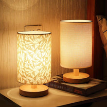 将图片加载到图库查看器,Simple Modern Table Lamp Bedroom Study Bedside Lamp 5V-220v Dimming Solid Wood Creative Birthday Gift Night Light Decorative Table Lamp Cute Study Lamps for Bedroom Décor