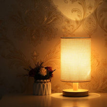 将图片加载到图库查看器,Simple Modern Table Lamp Bedroom Study Bedside Lamp 5V-220v Dimming Solid Wood Creative Birthday Gift Night Light Decorative Table Lamp Cute Study Lamps for Bedroom Décor