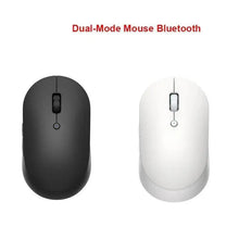 将图片加载到图库查看器,Simple Modern White/Black Wireless Bluetooth USB Connection Optical Mouse For Laptop PC Portable Slim Rechargeable Mouse Computer Mouse