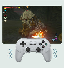 Load image into Gallery viewer, Simple Pure White Bluetooth Joystick Gamepad Controller Compatible With PC Monitor Laptop Tablet