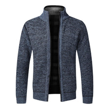 Load image into Gallery viewer, Simple Quality Autumn Winter New Men's Jacket Slim Fit Jacket Slim Fit Thick Sweaters Male Jacket Men Solid Cotton Thick Warm Sweater With Pockets Fashion Warm Cold Weather Classic Jacket