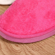将图片加载到图库查看器,Simple Solid Soft Plush Slippers For Men And Women Winter Warm Indoor Non-slip Slippers Shoes Comfortable Memory Foam Slippers For Women's And Men's Casual House Shoes