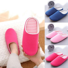 将图片加载到图库查看器,Simple Solid Soft Plush Slippers For Men And Women Winter Warm Indoor Non-slip Slippers Shoes Comfortable Memory Foam Slippers For Women's And Men's Casual House Shoes