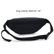 将图片加载到图库查看器,Simple Style Fanny Pack for Running Cycling Workout Men Women Waist Pouch Bag Black Classic Women Belt Bag Pouch For Money Phone Black Bum Hip Bag