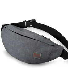将图片加载到图库查看器,Simple Style Fanny Pack for Running Cycling Workout Men Women Waist Pouch Bag Black Classic Women Belt Bag Pouch For Money Phone Black Bum Hip Bag