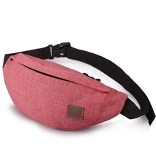 将图片加载到图库查看器,Simple Style Fanny Pack for Running Cycling Workout Men Women Waist Pouch Bag Black Classic Women Belt Bag Pouch For Money Phone Black Bum Hip Bag