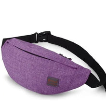 将图片加载到图库查看器,Simple Style Fanny Pack for Running Cycling Workout Men Women Waist Pouch Bag Black Classic Women Belt Bag Pouch For Money Phone Black Bum Hip Bag