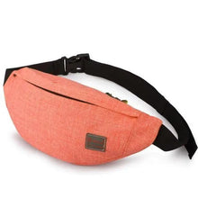 将图片加载到图库查看器,Simple Style Fanny Pack for Running Cycling Workout Men Women Waist Pouch Bag Black Classic Women Belt Bag Pouch For Money Phone Black Bum Hip Bag