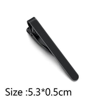 将图片加载到图库查看器,Simple Tie Clip Men Metal Copper Necktie Bar Clip Gold Silver Black 3 Bright Colors Best Gifts For Your Father Lover And Friends Simple Classic Bar Clasp Practical Necktie Accessories Fashion Men Tie Clips Luxury Clothing Jewelry