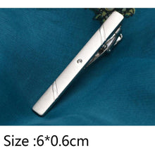 将图片加载到图库查看器,Simple Tie Clip Men Metal Copper Necktie Bar Clip Gold Silver Black 3 Bright Colors Best Gifts For Your Father Lover And Friends Simple Classic Bar Clasp Practical Necktie Accessories Fashion Men Tie Clips Luxury Clothing Jewelry