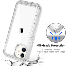 将图片加载到图库查看器,Simple Transparent White iPhone 11 12 13 Pro Max Phone Case MINI XR XS X XSMAX SE 6 7 8 Plus Transparent Shockproof Armor Glossy Case Phone Cover Heavy Duty Protective Dual Layer Shockproof Case with Hard Bumper Soft Back