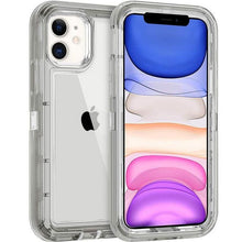 将图片加载到图库查看器,Simple Transparent White iPhone 11 12 13 Pro Max Phone Case MINI XR XS X XSMAX SE 6 7 8 Plus Transparent Shockproof Armor Glossy Case Phone Cover Heavy Duty Protective Dual Layer Shockproof Case with Hard Bumper Soft Back