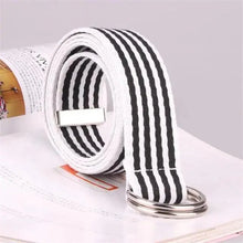 Load image into Gallery viewer, Simple Unisex Waistbands Retro Adjustable One Size Cotton Strap Metal Buckle 116cm Belts For Men