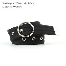 Load image into Gallery viewer, Simple Unisex Waistbands Retro Adjustable One Size Cotton Strap Metal Buckle 116cm Belts For Men