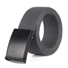 Load image into Gallery viewer, Simple Unisex Waistbands Retro Adjustable One Size Cotton Strap Metal Buckle 116cm Belts For Men