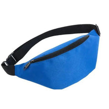 将图片加载到图库查看器,Simple Waterproof Chest Bag Unisex Fanny Pack Ladies Waist Pack Black Retro Style Women's Travel And Outdoor Waist Belt Bag