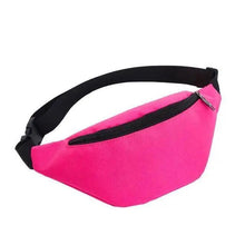 将图片加载到图库查看器,Simple Waterproof Chest Bag Unisex Fanny Pack Ladies Waist Pack Black Retro Style Women's Travel And Outdoor Waist Belt Bag