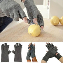 将图片加载到图库查看器,Simple Winter Arthritis Gloves Unisex Classic Anti Arthritis Therapy Gloves Compression Fingerless Gloves