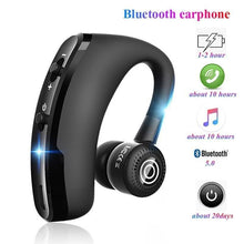将图片加载到图库查看器,Single Ear Business Earphone Bluetooth 5.0 Sports Wireless Noise Isolating Headset Wireless Bluetooth Earpiece Hands-Free 10 Hours Playing Time Earphones With Built-in Mic For Driving Office Compatible With Smartphones