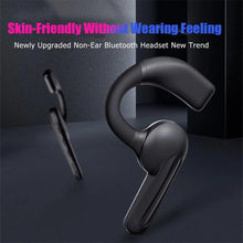 将图片加载到图库查看器,Single-Ear Sports Waterproof Car Earphone Ultra Standby Bluetooth-Compatible Headset Bone Conduction Ear Hook Headphone Sports Headphones Wired Gaming Earbuds Monitor Earphones with Mic, Stereo Sound Volume Control and Detachable Microphone
