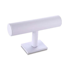 Load image into Gallery viewer, Single Tier Velvet Bracelet Chain Watch T-Bar Rack Jewelry Hard Display Stand Holder Jewelry Organizer High Quality Display Stand Jewelry Display Stand Pendant Jewelry Holder For Watch Bracelets