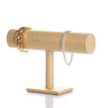 Load image into Gallery viewer, Single Tier Velvet Bracelet Chain Watch T-Bar Rack Jewelry Hard Display Stand Holder Jewelry Organizer High Quality Display Stand Jewelry Display Stand Pendant Jewelry Holder For Watch Bracelets