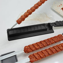 将图片加载到图库查看器,Skewers Kebab Maker Grill Barbecue Stringer Box Machine Beef Meat Vegetables Grill Outdoor BBQ Gadget Useful BBQ Accessories Non-Sticky Barbecue Manual Skewer Press Food Grade Grill Kitchen Accessories