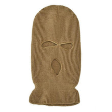 Load image into Gallery viewer, Ski Mask Knitted Face Cover Winter Balaclava Full Face Mask for Winter Outdoor Sports Winter Three 3 Hole Balaclava Knit Hat Ski Mask 3-Hole Knit Hat Full Face Cover Balaclava Hats Funny Party Embroidery Beanies Caps Hole Knitted Full Face Cover