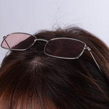 Load image into Gallery viewer, Slender Square Sunglasses Retro Metal Frame Square Sunglasses Small Vintage & Retro Style Sunglasses Shades Of Rectangle Sunglasses For Women Classic Vintage & Metal Square Frame Sun Glasses Eyewear For Men & Women