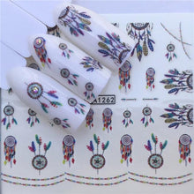 Load image into Gallery viewer, Sliders For Nails Winter Nail Stickers Elk Wolf Animal Sticker Figure Art Transfer Flowers Butterflies Watermark Water Slider Art Nail Stickers Sexy Girl Designs Comics Water Transfer Decals Manicure Lips Nail Art Decorations Slider Nail Art Stickers