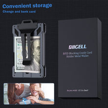 Load image into Gallery viewer, Slim Aluminum Metal Money Wallet