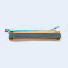 将图片加载到图库查看器,Slim Leather Unique Design Pencil Case Book Holder Pouch With Elastic Band For Notebook Fashion School Pen Case