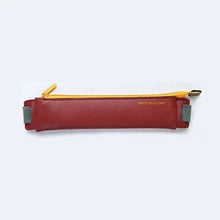 将图片加载到图库查看器,Slim Leather Unique Design Pencil Case Book Holder Pouch With Elastic Band For Notebook Fashion School Pen Case