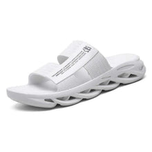 Load image into Gallery viewer, Slippers For Mens Beach Flip Flops White Sandals Flip Flop Sandals With Shock Absorbing Sole Lightweight Non-Slip Sport Cushion Beach Slippers