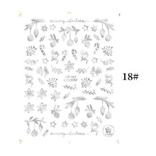 将图片加载到图库查看器,Sliver Bronzing Christmas Slider Nail Art 3D Decals Decoration Snowflake Nail Art Sticker Manicures Transfer Foil Xmas Gift Nails Snowflake Nail Art Stickers Decals Christmas Nail 3D Self Adhesive Nail Stickers for Acrylic Nails Snowflake