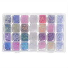 Load image into Gallery viewer, Small 28 Grids Diamond Box Clear Plastic Jewelry Craft Storage Container