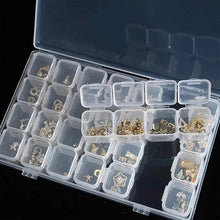 Load image into Gallery viewer, Small 28 Grids Diamond Box Clear Plastic Jewelry Craft Storage Container