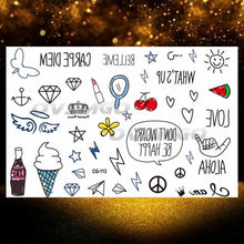 Load image into Gallery viewer, Small 3D Dinosaur Temporary Sticker Tattoos Colorful Tiny Tattoos For Party Children