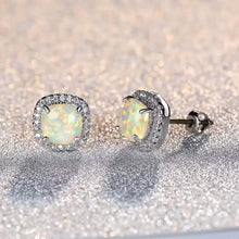将图片加载到图库查看器,Small Exquisite Square Zirconia Earrings