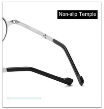 将图片加载到图库查看器,Small Metal Round Folding Reading Glasses Retro Circle Blue Light Computer Grade Glasses Narrow Eyeglasses Frame And Anti Glare Reading Glasses Foldable Computer Reading Glasses For Men +3.5