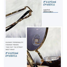 将图片加载到图库查看器,Small Oval Retro Sunglasses for Men and Women Polygon Mirrored Lens Fashionable & Korean Style Women's Sunglasses New Personality & Trending Sunglasses Of Same Style UV Protection Sunglasses