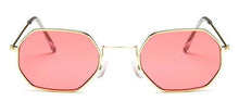 将图片加载到图库查看器,Small Polygon Women Men Sunglasses Delicate Metal Polygon Sunglasses For Women Classic Retro Small Size Frame Women Sunglasses Design Glasses for Men