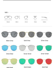 Load image into Gallery viewer, Small Round Polarized Sunglasses Retro Men Women Round Shape Sunglasses For Women New Branded Designer Eyeglasses For Women/Men New Elegant Small Frame Round Glasses