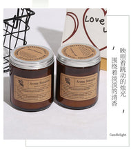 Load image into Gallery viewer, Small Simple Scented Candle Fresh Flowers Scented Candles Soy Candles For Men & Women Long Lasting Spring Candles All-Natural Soy Wax Rustic Home Decor Scented Candles Non-Toxic Ultra Clean Burn Amber Jar Candles Fragrance Candle