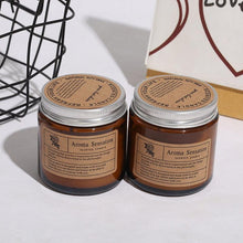Load image into Gallery viewer, Small Simple Scented Candle Fresh Flowers Scented Candles Soy Candles For Men & Women Long Lasting Spring Candles All-Natural Soy Wax Rustic Home Decor Scented Candles Non-Toxic Ultra Clean Burn Amber Jar Candles Fragrance Candle