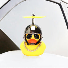 将图片加载到图库查看器,Small Yellow Bike Duck Bicycle Bell Luminous Airscrew Helmet Duck Ducky Bicycle Wind Motor Riding Cycling Lights Horn Rubber Duck Toy Car Ornaments Yellow Duck Car Dashboard Decorations Squeeze Duck Bicycle Horns With Propeller Helmet