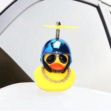 将图片加载到图库查看器,Small Yellow Bike Duck Bicycle Bell Luminous Airscrew Helmet Duck Ducky Bicycle Wind Motor Riding Cycling Lights Horn Rubber Duck Toy Car Ornaments Yellow Duck Car Dashboard Decorations Squeeze Duck Bicycle Horns With Propeller Helmet