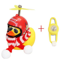 将图片加载到图库查看器,Small Yellow Bike Duck Bicycle Bell Luminous Airscrew Helmet Duck Ducky Bicycle Wind Motor Riding Cycling Lights Horn Rubber Duck Toy Car Ornaments Yellow Duck Car Dashboard Decorations Squeeze Duck Bicycle Horns With Propeller Helmet