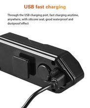 Load image into Gallery viewer, Smart Bike Light Wireless Remote Control Cycling Turning Signal Taillight USB Bicycle Rechargeable Rear Light LED Warning Lamp USB Bicycle Tail Light Wireless Remote Control Back Bike Light For Night Riding Safety Warning Cycling Lights